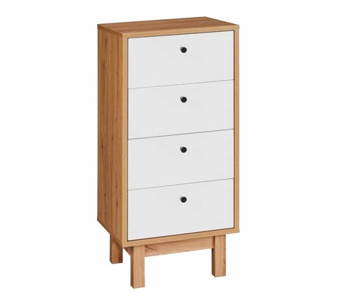 Kommode weiß eiche wohnzimmer - kommode,