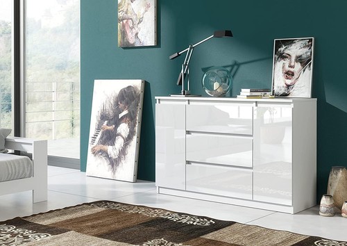 Kommode 120 weiss mit - cm,