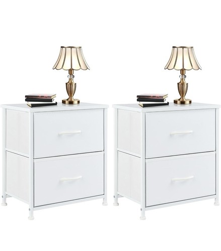 Kommode stoff weiß 2 - kommode,